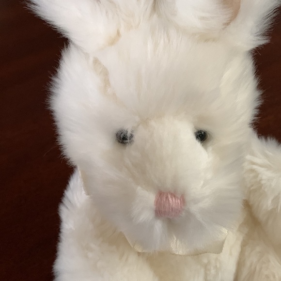 Vintage Russ Berrie Plush Stuffed Animal Easter Bunny Rabbit Bendable Ears - Picture 2 of 8